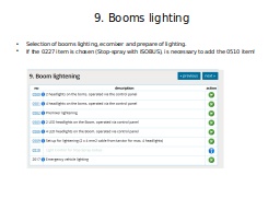 9. Booms lighting